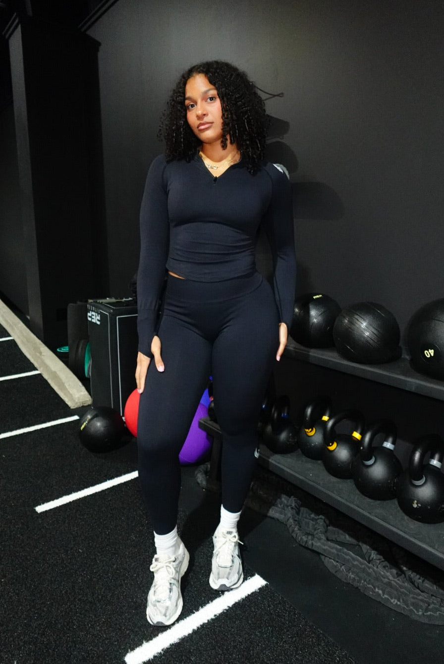 Cropped Quarter Zip